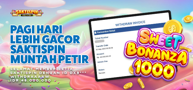 MEMBER SETIA SAKTISPIN KENA JACKPOT